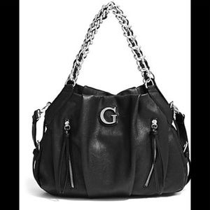Guess Black Chain Strap Shoulder Bag Purse